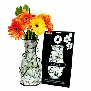 MODGY Collapsable Vase Plastic Louis C. Tiffany Magnolia Window Vase Expandable